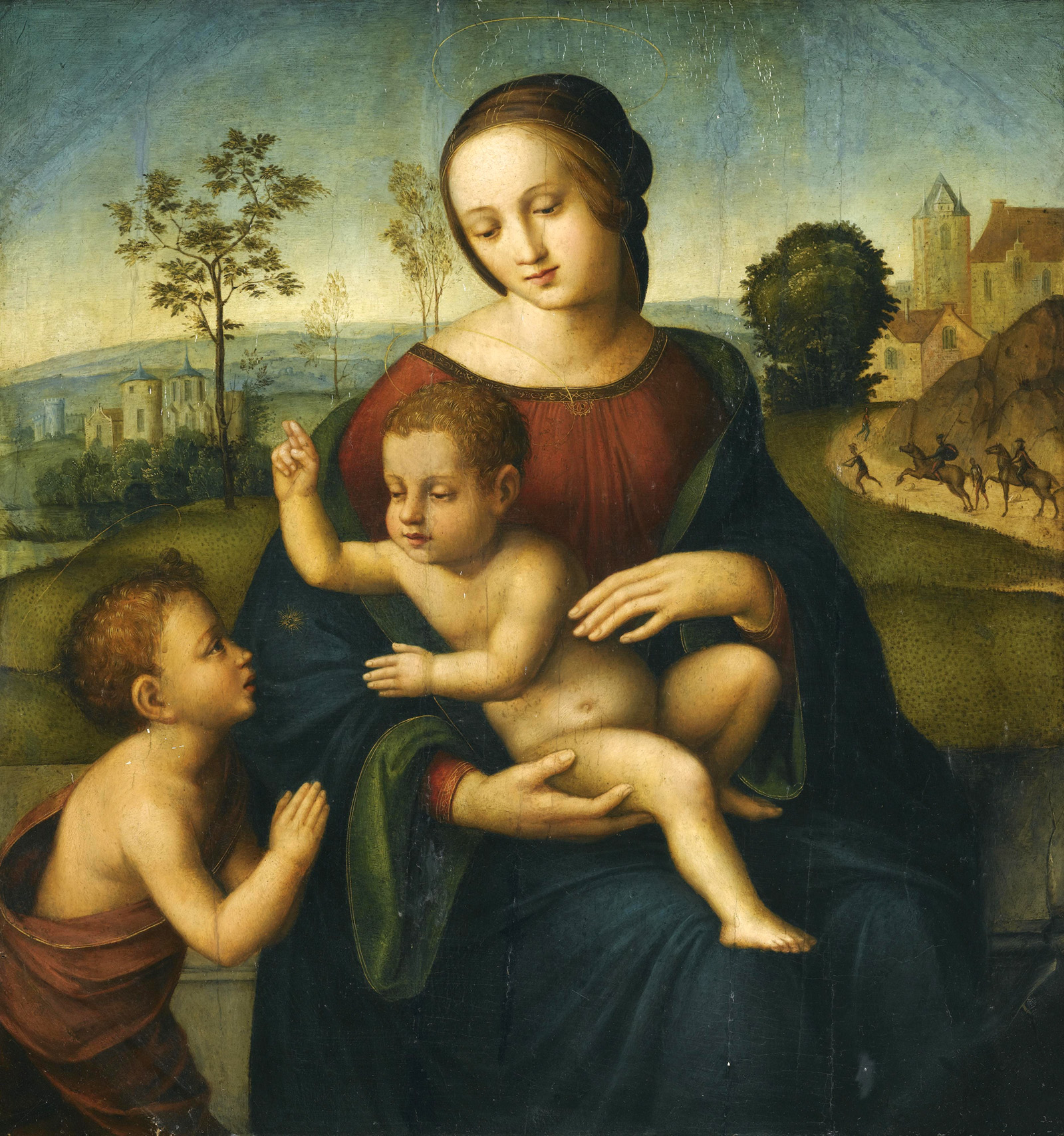 madonna and child with the infant saint john